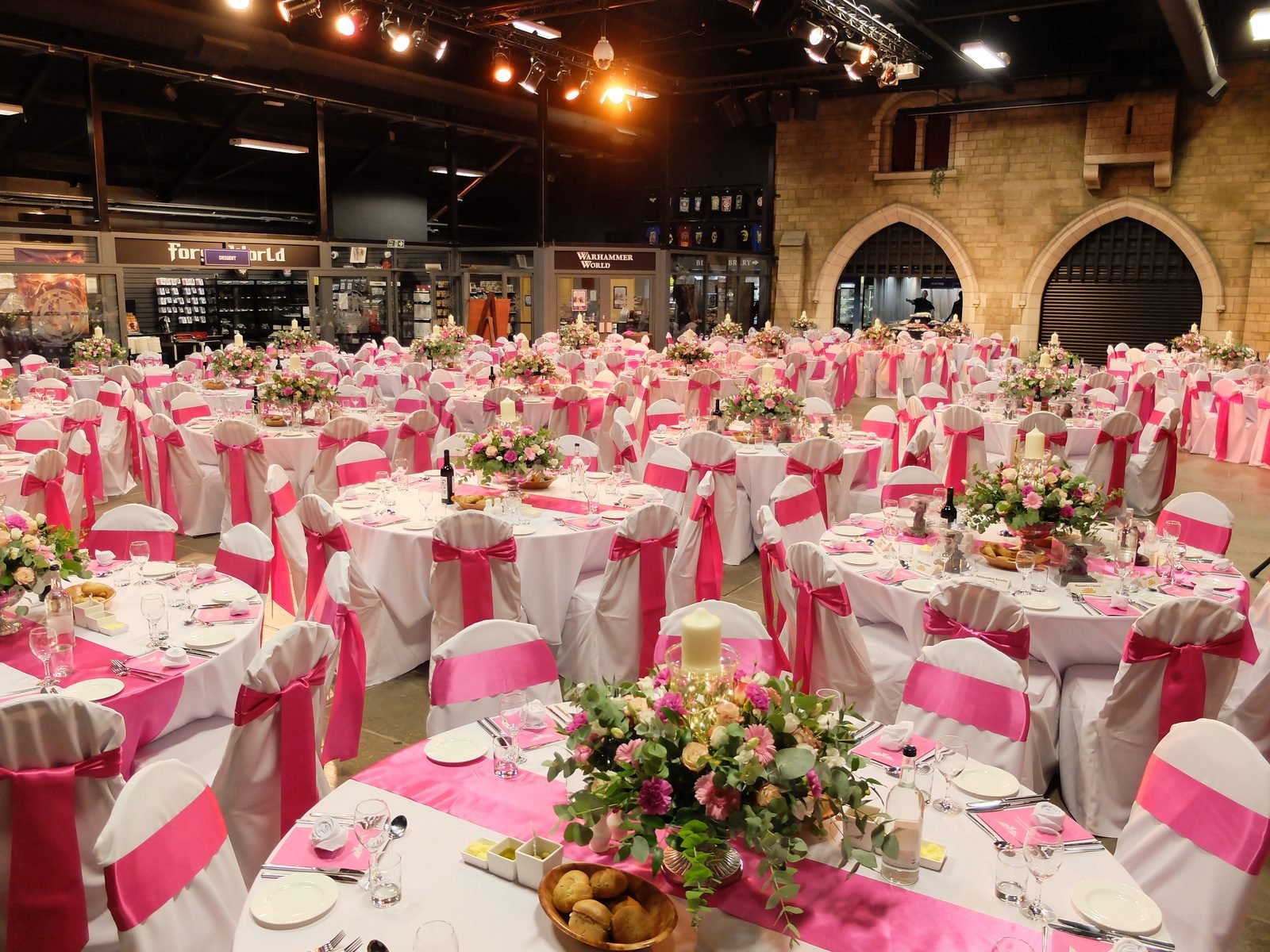 Company gala, wide room shot