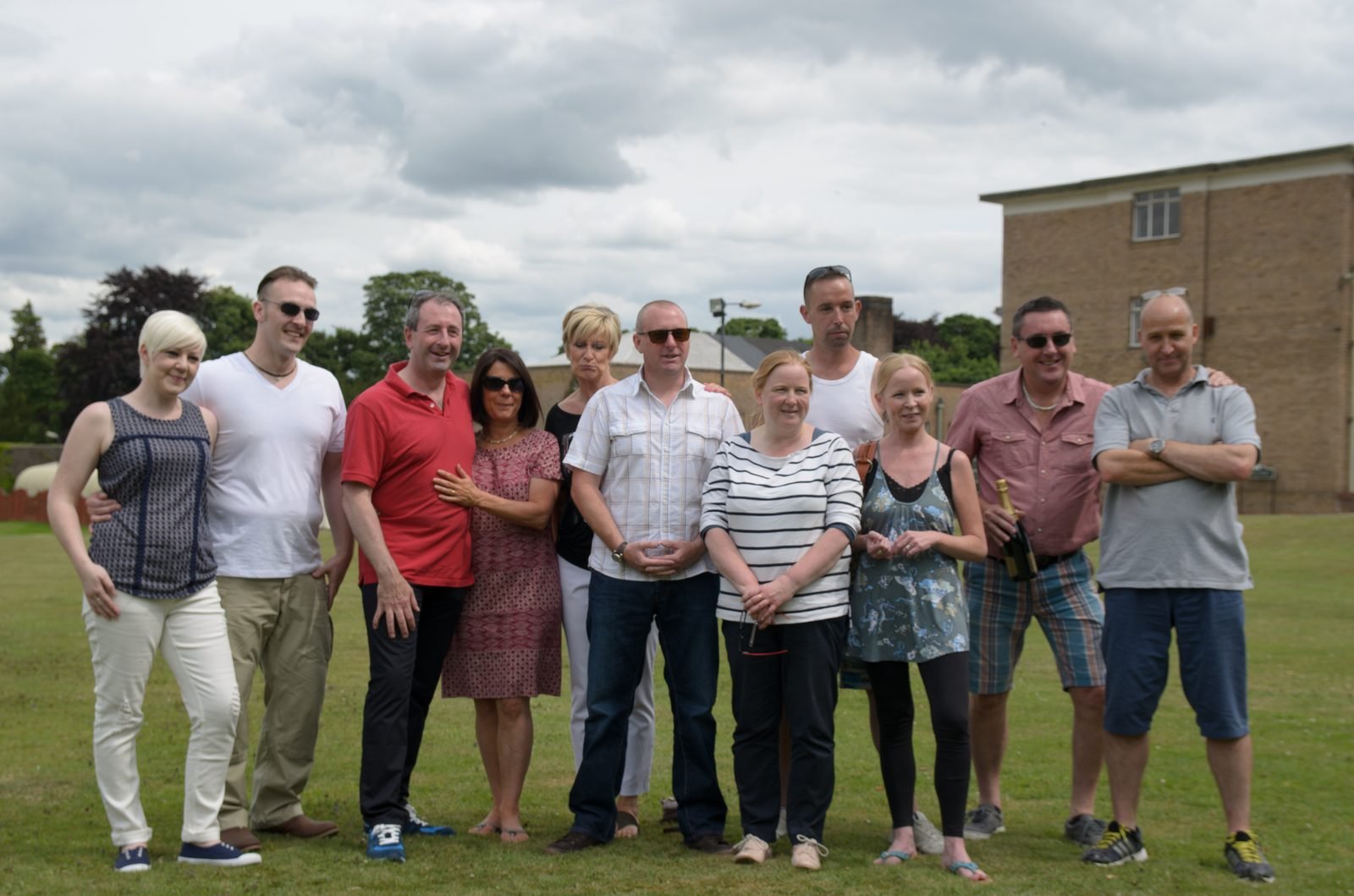 Group photo, corporate outdoor day