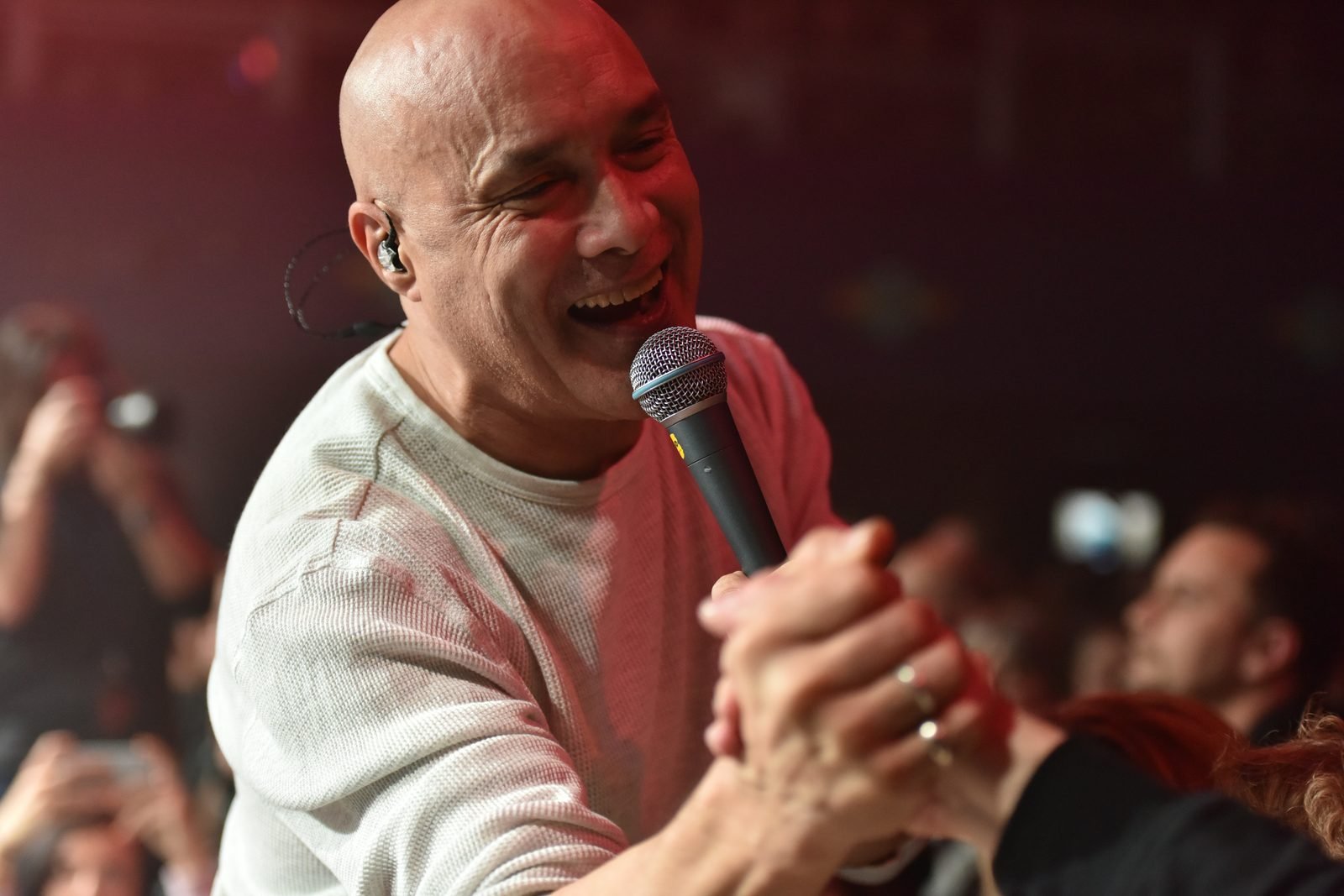 Candid crowd energy at a live show