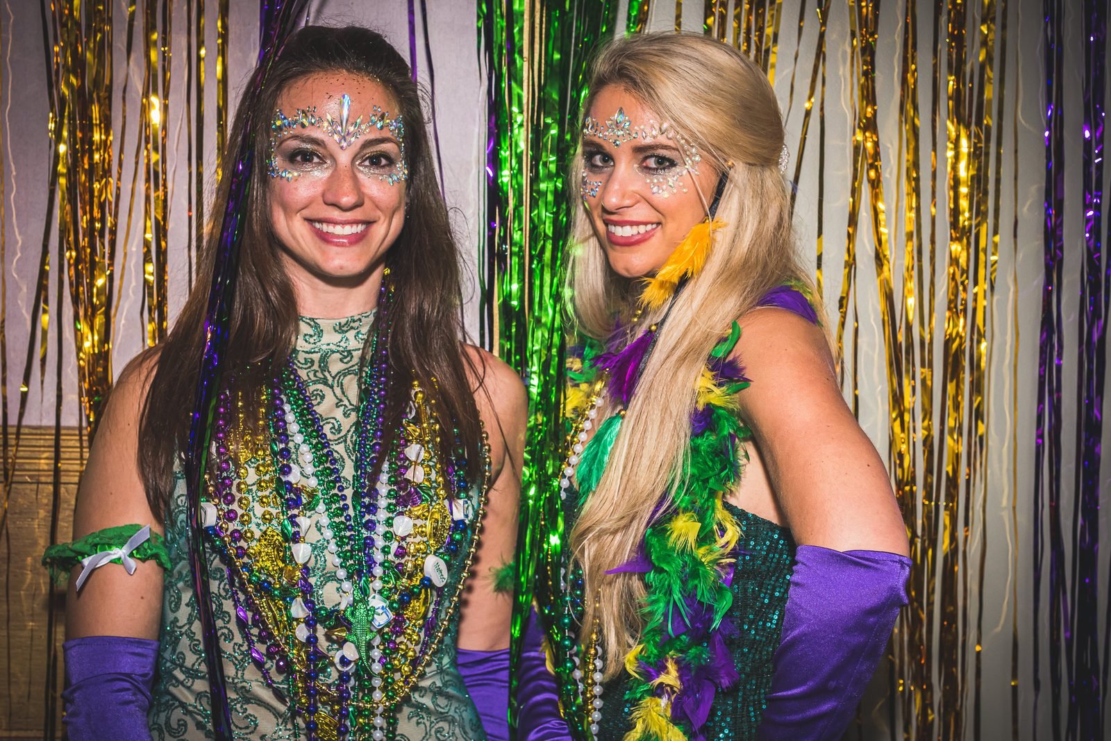 Mardi Gras corporate event, detail shot