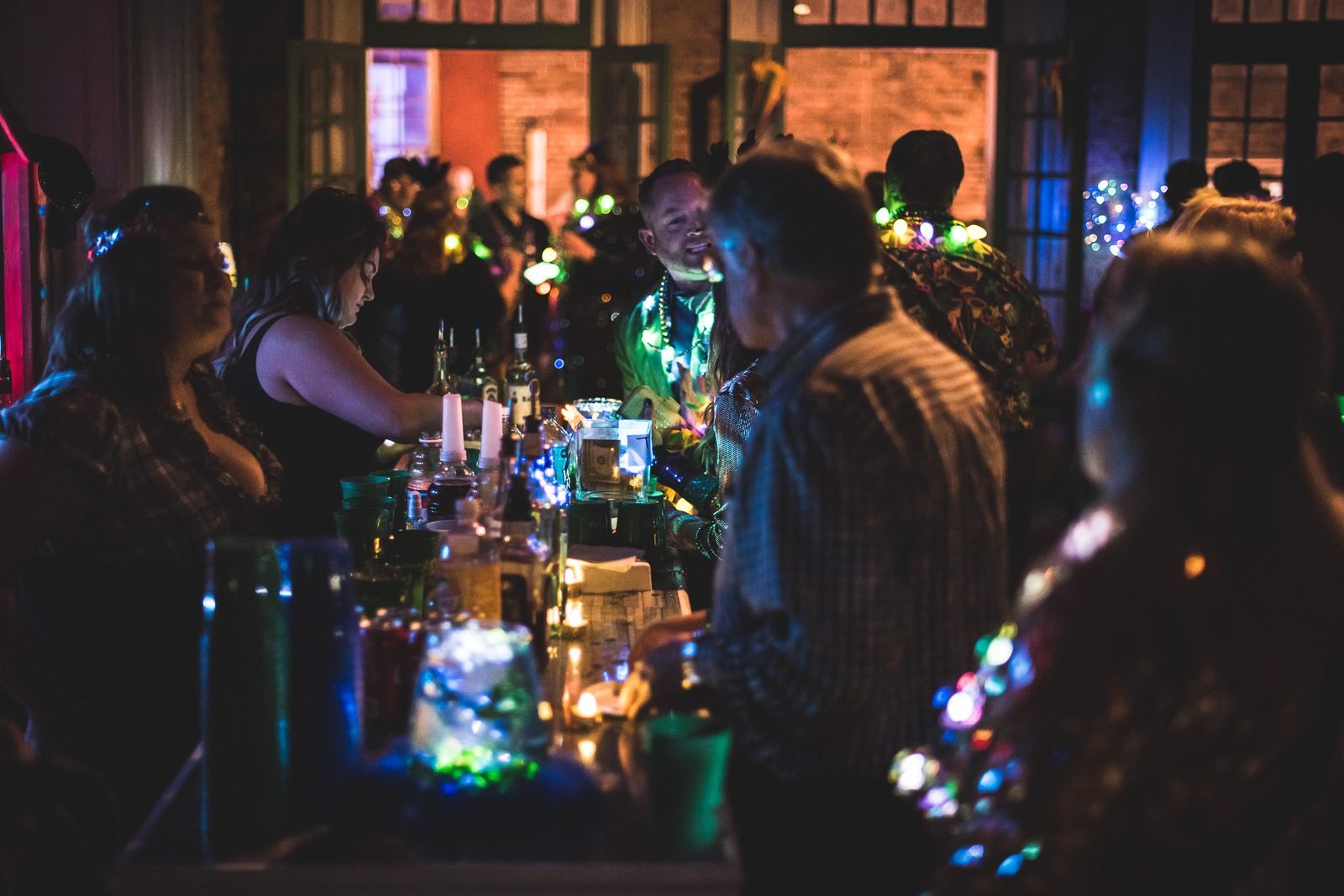 Mardi Gras corporate event, hero shot
